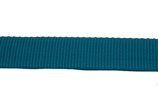 Gurtband einfarbig dunkeltürkis (S) 15mm