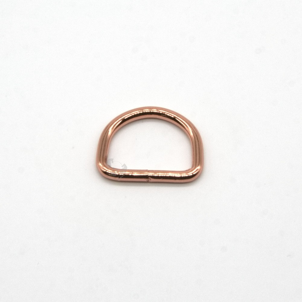 Halbring roségold (D-Ring) 20mm/3,0mm