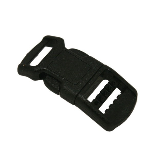 Plastik Schnalle (Klickschnalle) gebogen schwarz 10mm