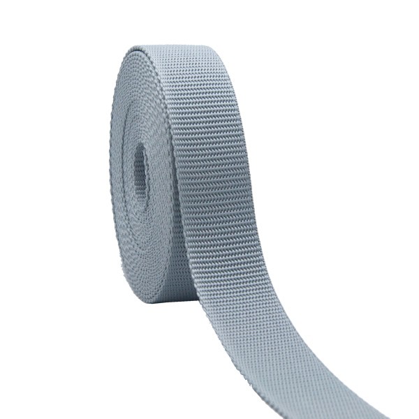 Gurtband einfarbig grau (S) 30mm