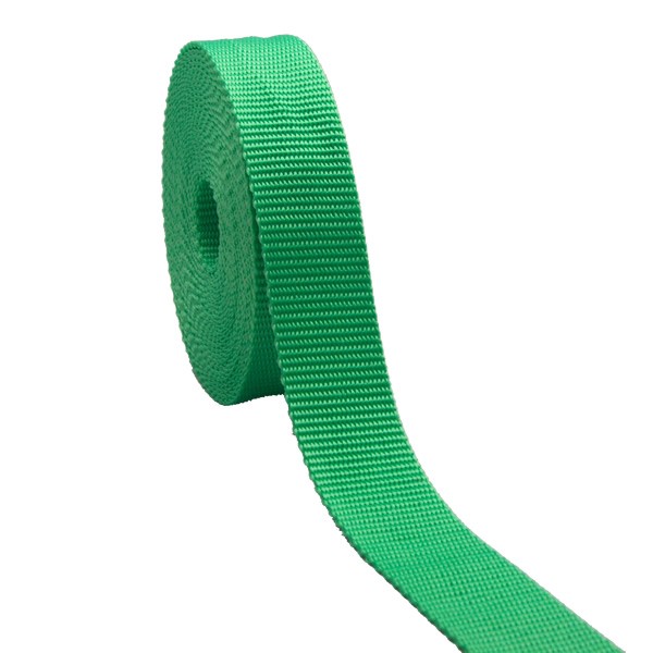 Gurtband einfarbig grasgrün (S) 30mm