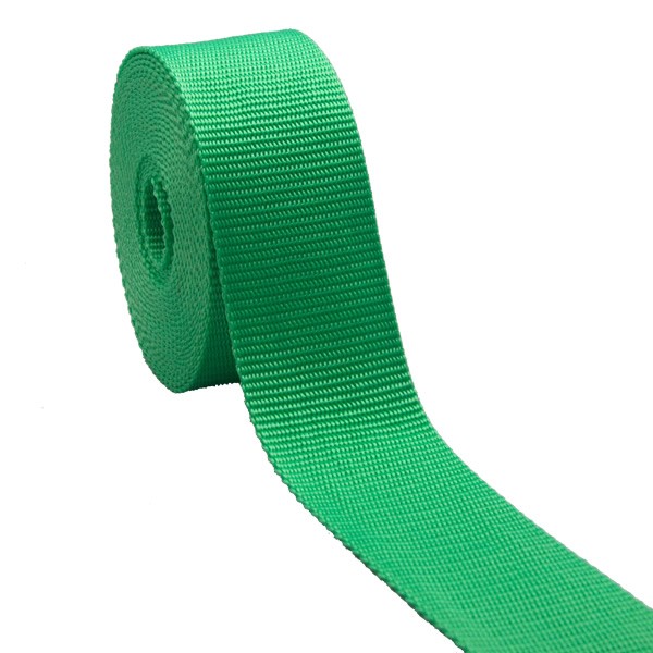 Gurtband einfarbig grasgrün (S) 50mm
