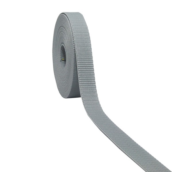 Gurtband einfarbig grau (S) 20mm
