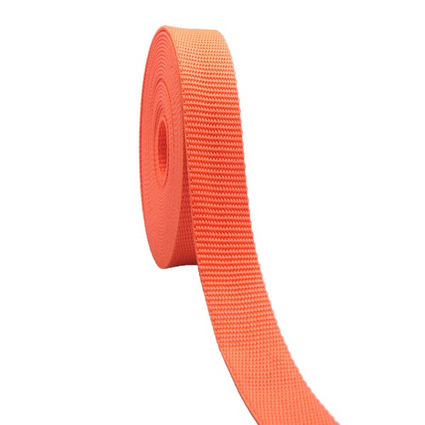 Gurtband einfarbig orange (S) 25mm