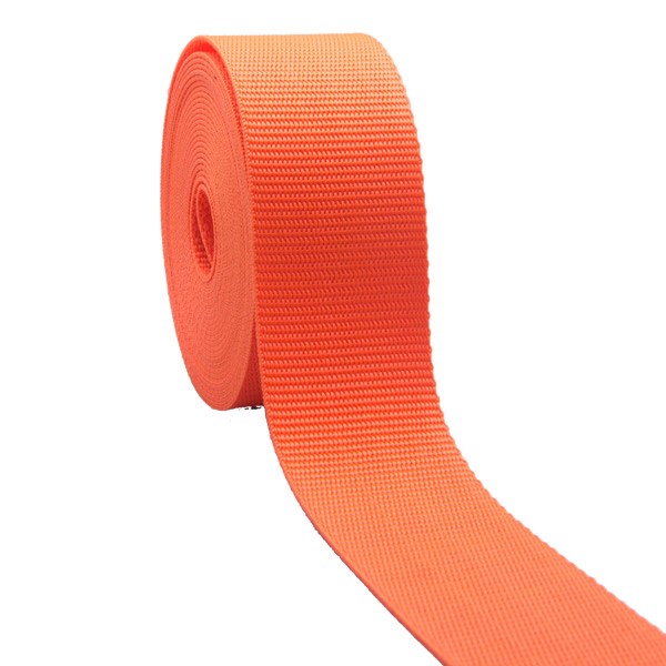 Gurtband einfarbig orange (S) 50mm