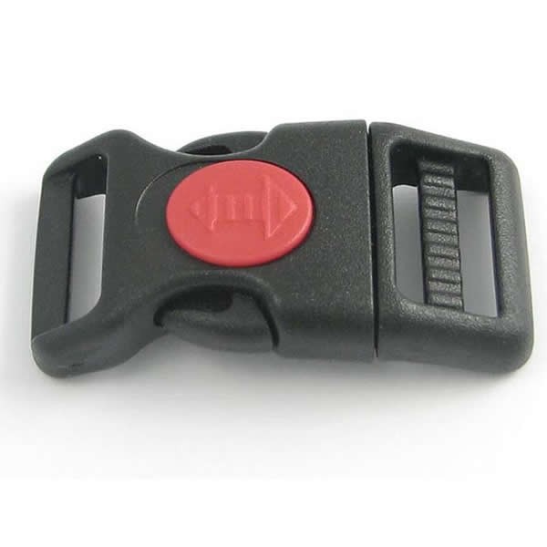 Sicherheitsschnalle (Klickschnalle) gebogen schwarz 20mm